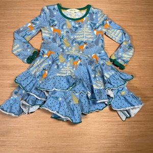 Matilda Jane Neck Of The Woods Dress blue twirl dress size 2